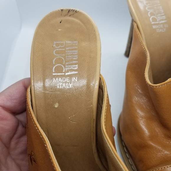 Embroidered Tan Leather Booties - Picture 4 of 8